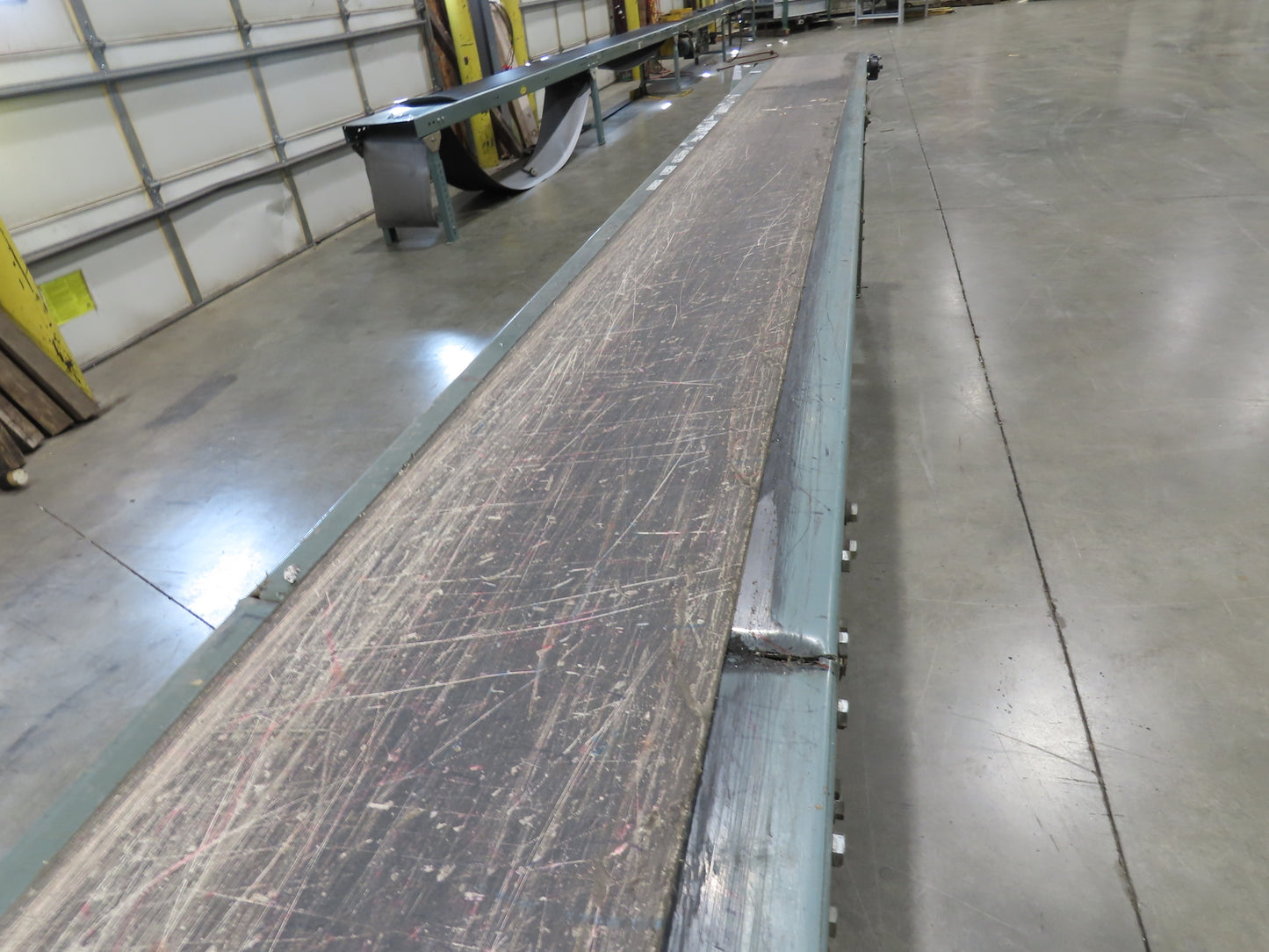 Hytrol 16"x 25' 11" Slider Bed Conveyor 12"Belt .5Hp 460V 3PH End Drive 70FPM