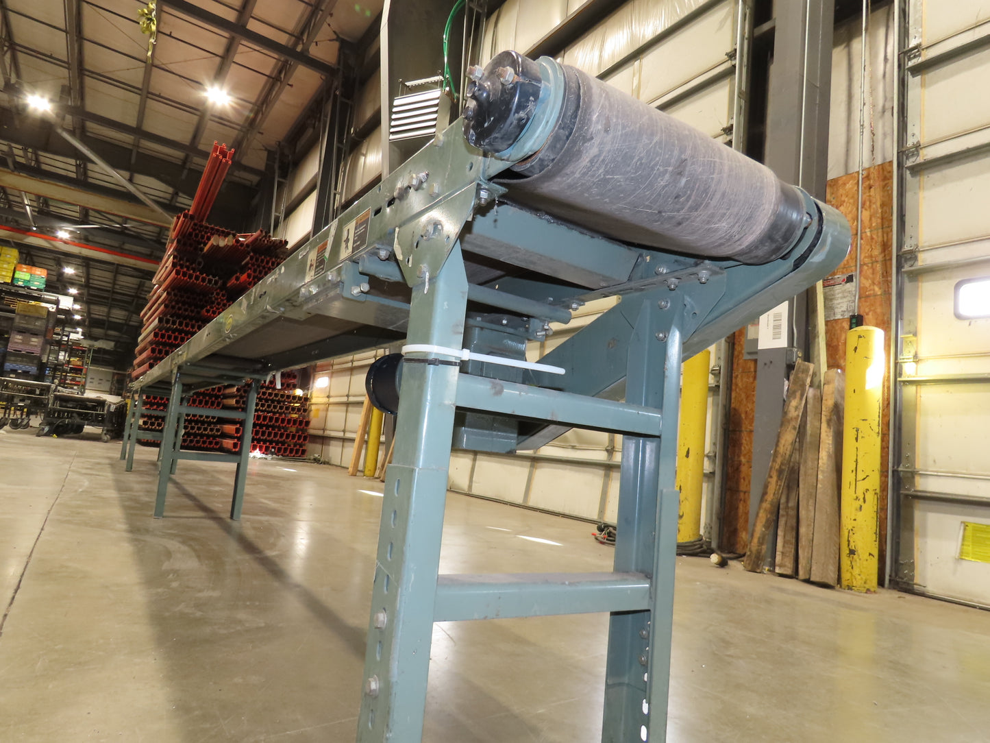 Hytrol 16"x 25' 11" Slider Bed Conveyor 12"Belt .5Hp 460V 3PH End Drive 70FPM