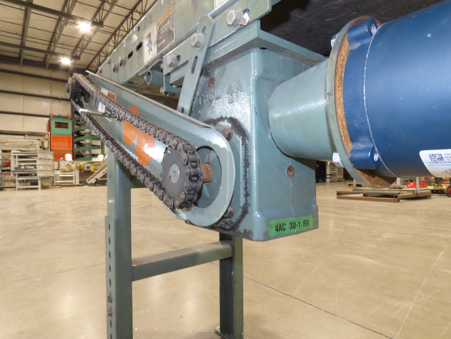 Hytrol 16"x 25' 11" Slider Bed Conveyor 12"Belt .5Hp 460V 3PH End Drive 70FPM