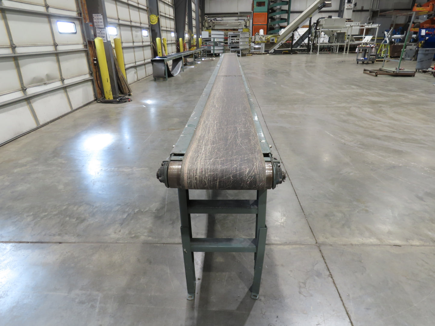 Hytrol 16"x 25' 11" Slider Bed Conveyor 12"Belt .5Hp 460V 3PH End Drive 70FPM