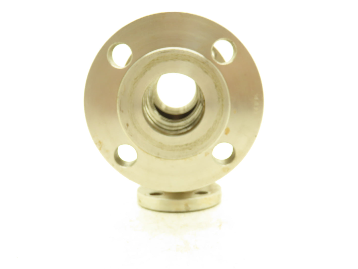 Enlin A/SA182F 316L Stainless Reducing Tee 2"x2"x 3/4" Flanged Pipe Adapter