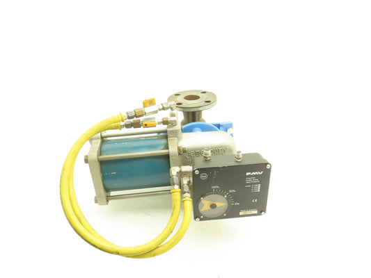 Jamesbury 2" 5150 312236TT Ball Valve w/Pneumatic Actuator ST-200B & Positioner