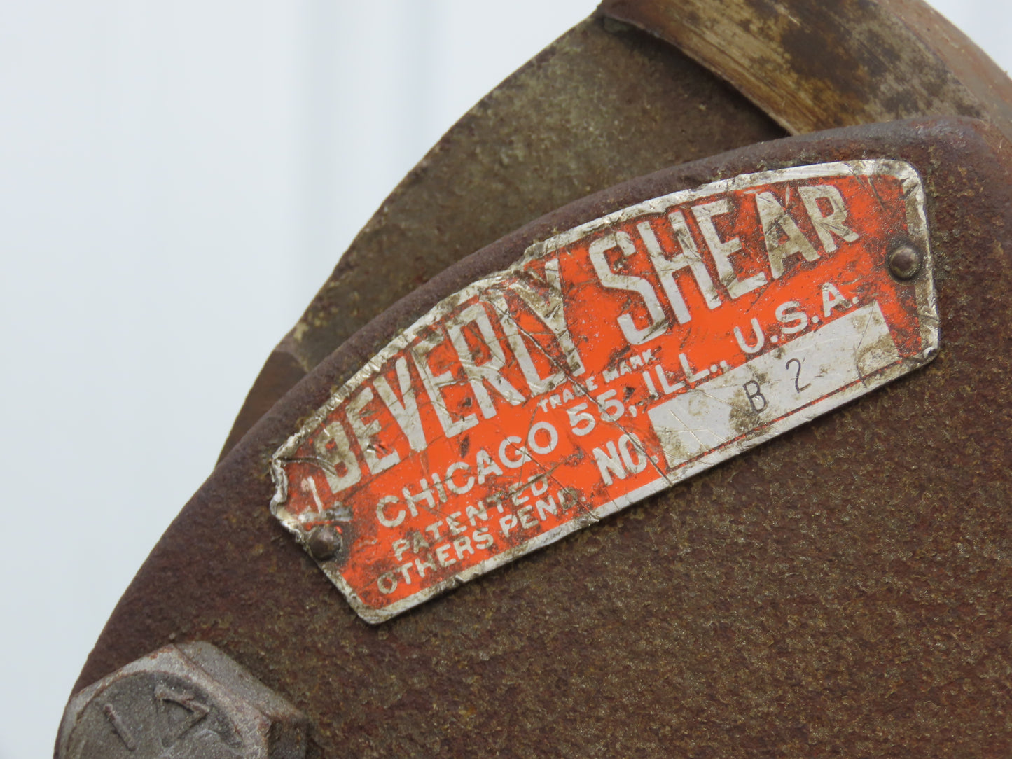 Beverly B2 Shear Throatless Sheetmetal Tool Tools Shop Garage Metal Cutter