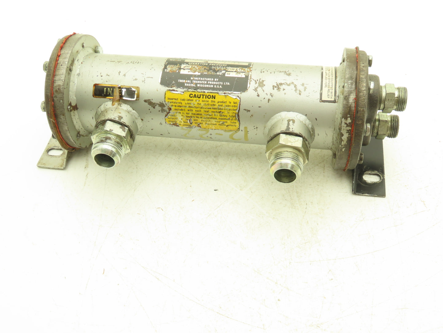 Thermal Transfer EKS-712-80876 Oil Cooler Shell & Tube Heat Exchanger 2-Pass