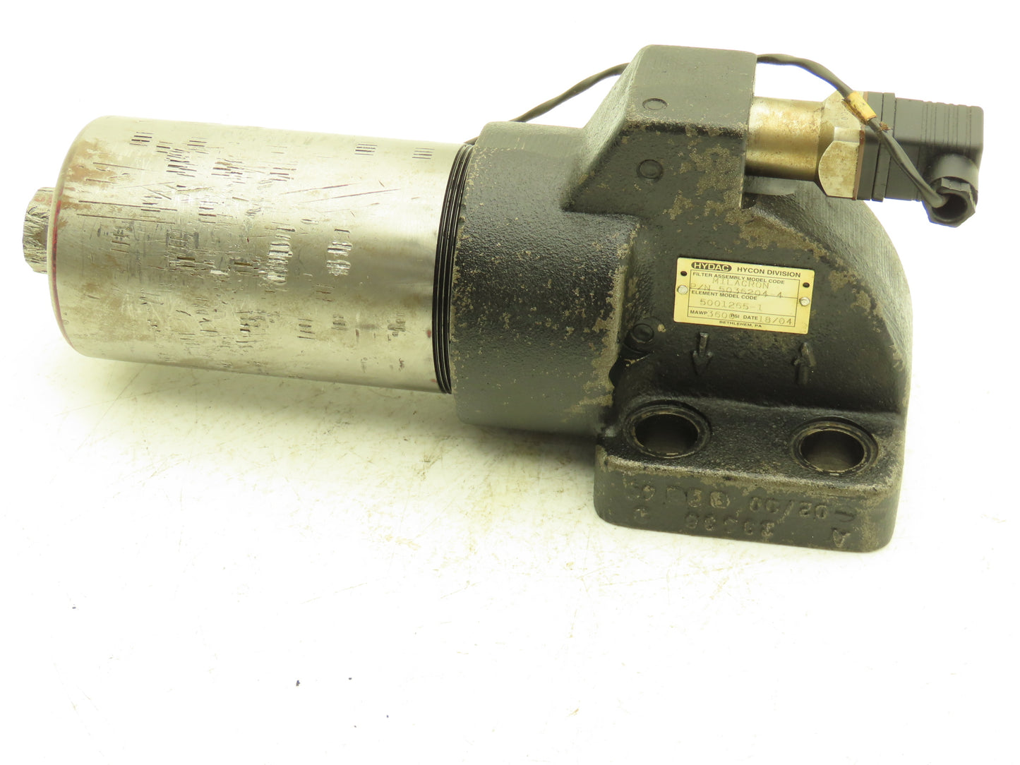 Hycon Hydac 5036204-4 Hydraulic Filter 3600psi 4-Bolt SAE w/Indicator