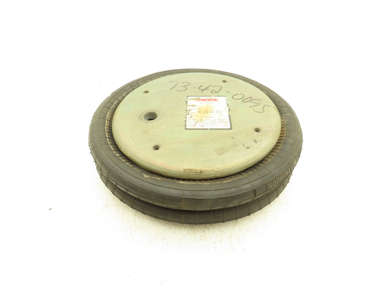 Enidine Goodyear YI-2314-352 Extend Air Spring Bag Double Convoluted 11.5" Plate