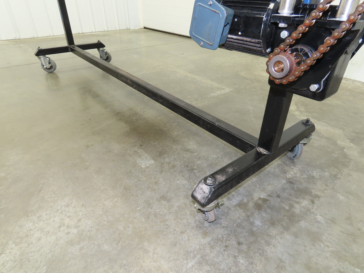 Steeltek 8' 8" Portable Conveyor 12"Belt Stainless 230/460V Chain Drive 140FPM