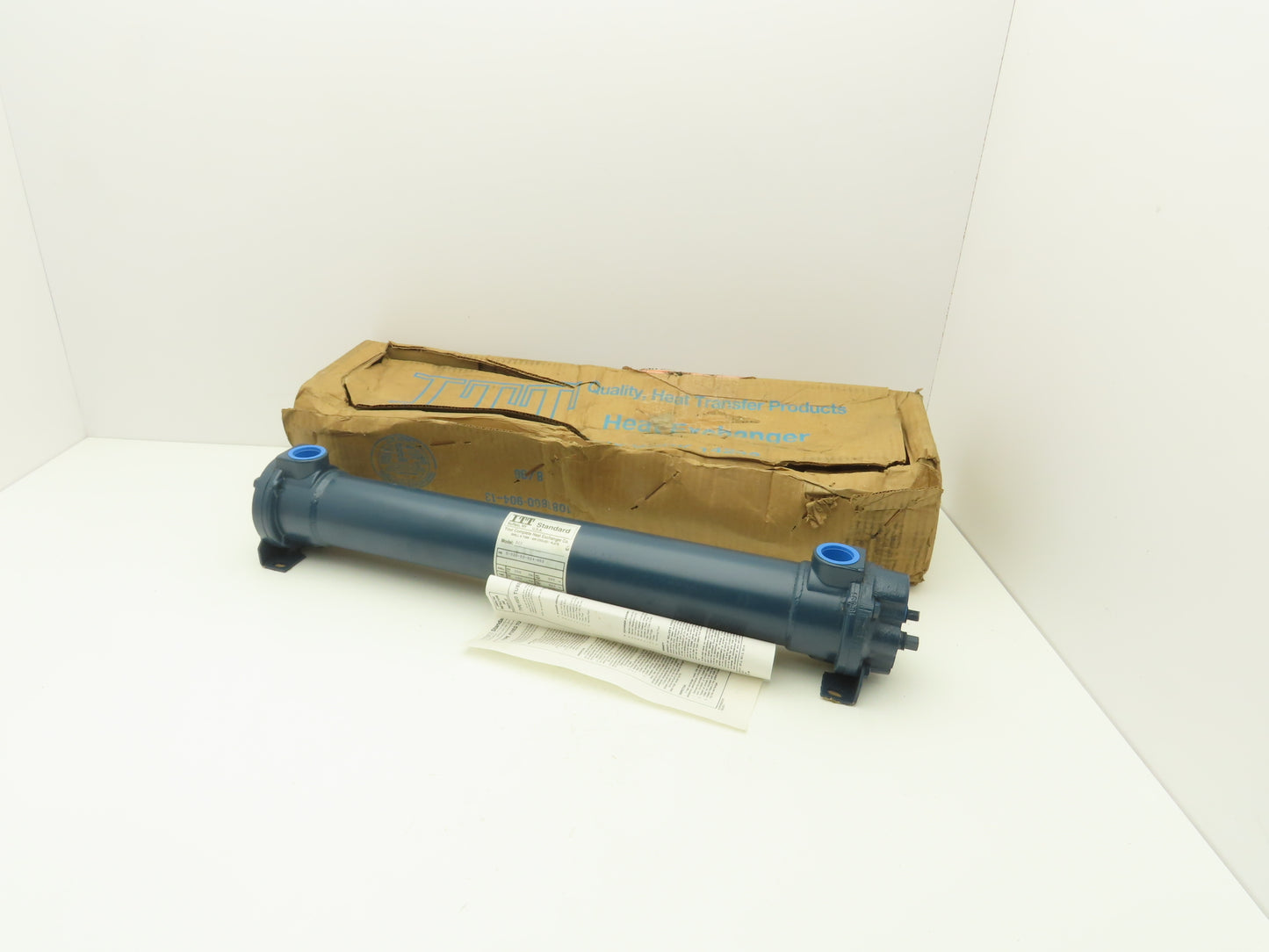 ITT Standard 5-030-03-024-003 BCF Brass Shell & Tube Heat Exchanger 2-Pass 1"NPT