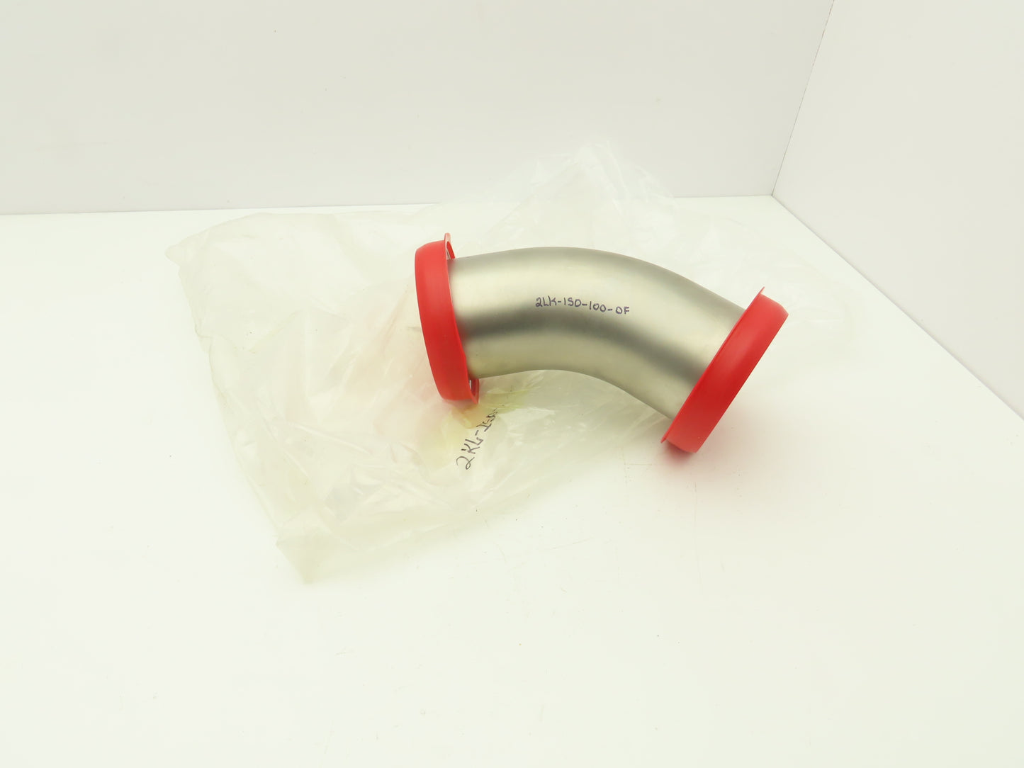 Pfeiffer 2KL-ISO-100-OF ISO-K 45 Radius Elbow Flanges W/Tangents 4" Tube 304 SS