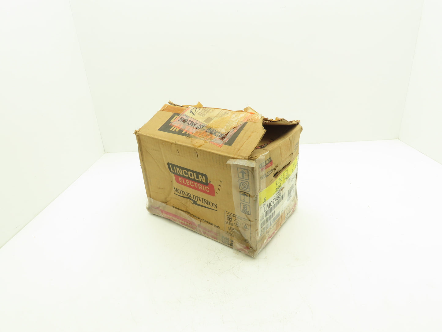 Lincoln Electric D-2J7227 AC Motor 1/2Hp 3525 RPM 230/460VAC 3Ph 56 Frame TE