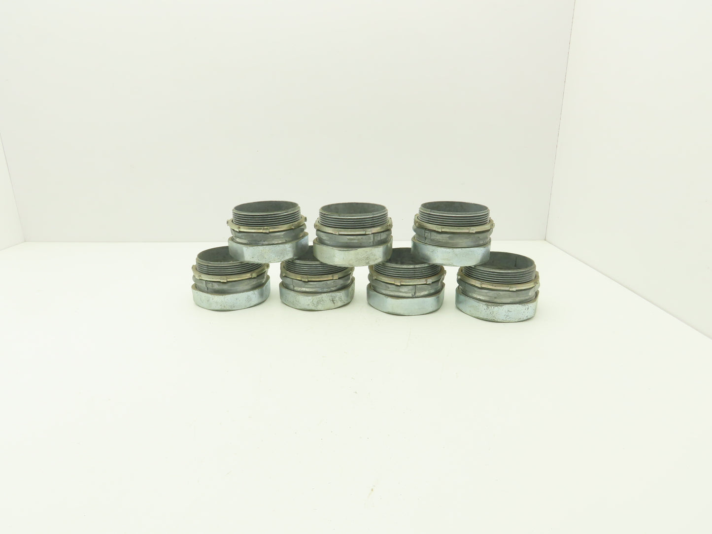 3-1/2" EMT Conduent Compression Connector Rigid IMC Die Cast Lot of 7