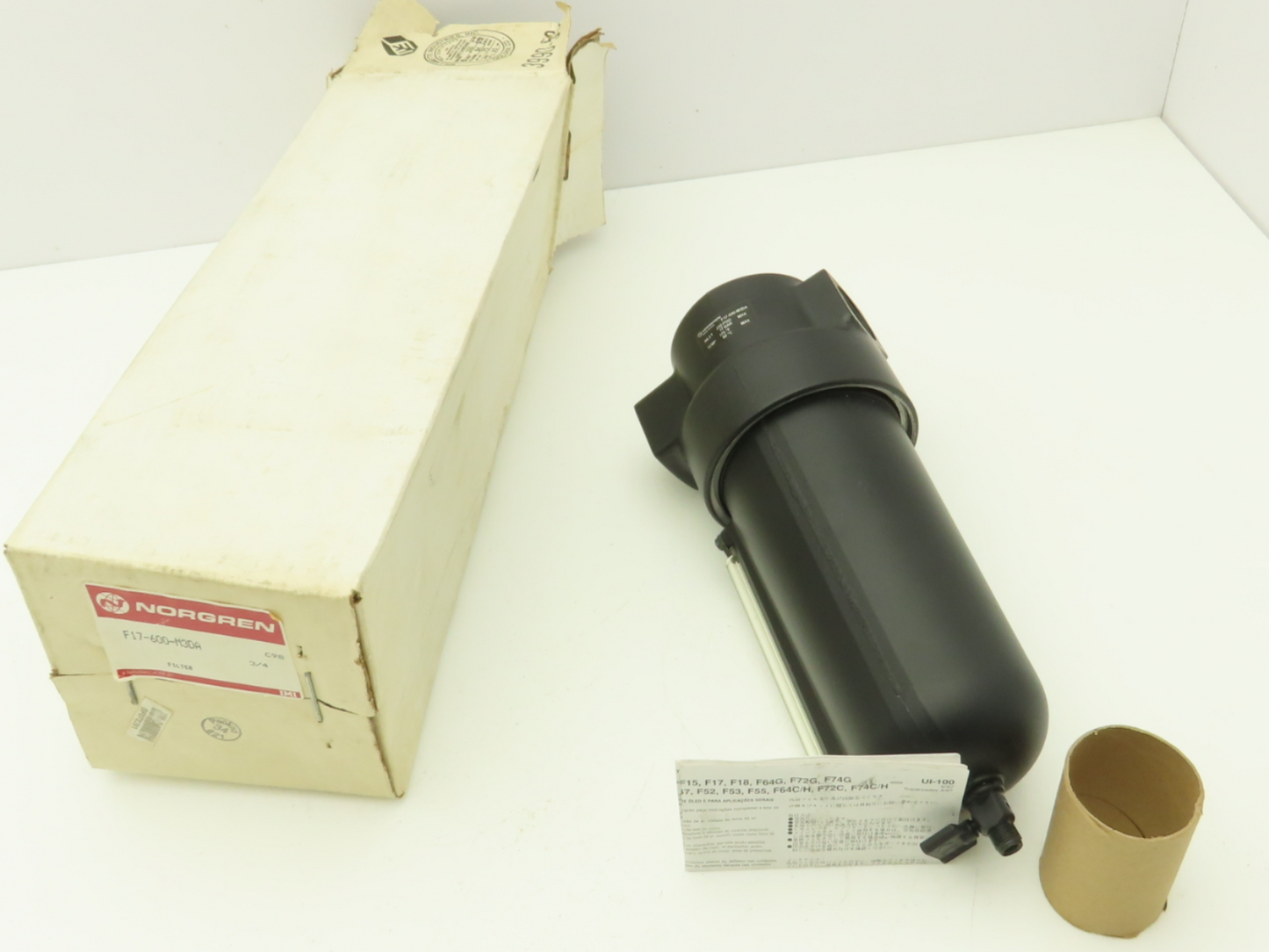 Norgren F17-600-M3DA Pneumatic Air Line Filter 3/4"PTF 250PSI