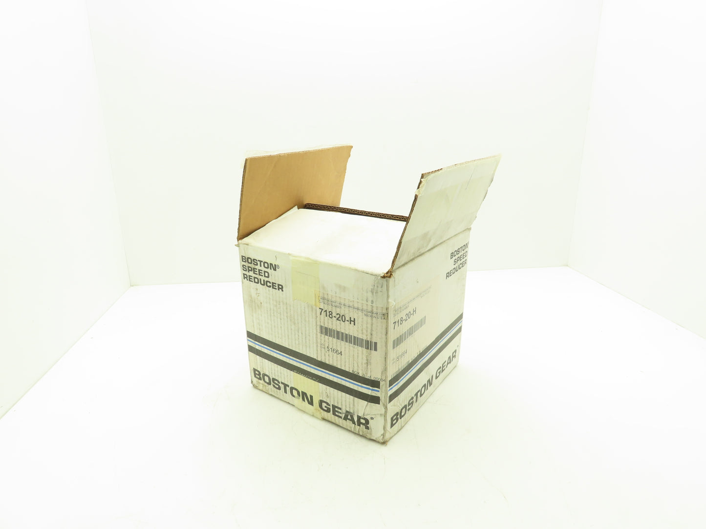 Boston Gear 718-20-H Worm Gearbox 20:1 Reducer 1Hp 88rpm Dual Shaft Output