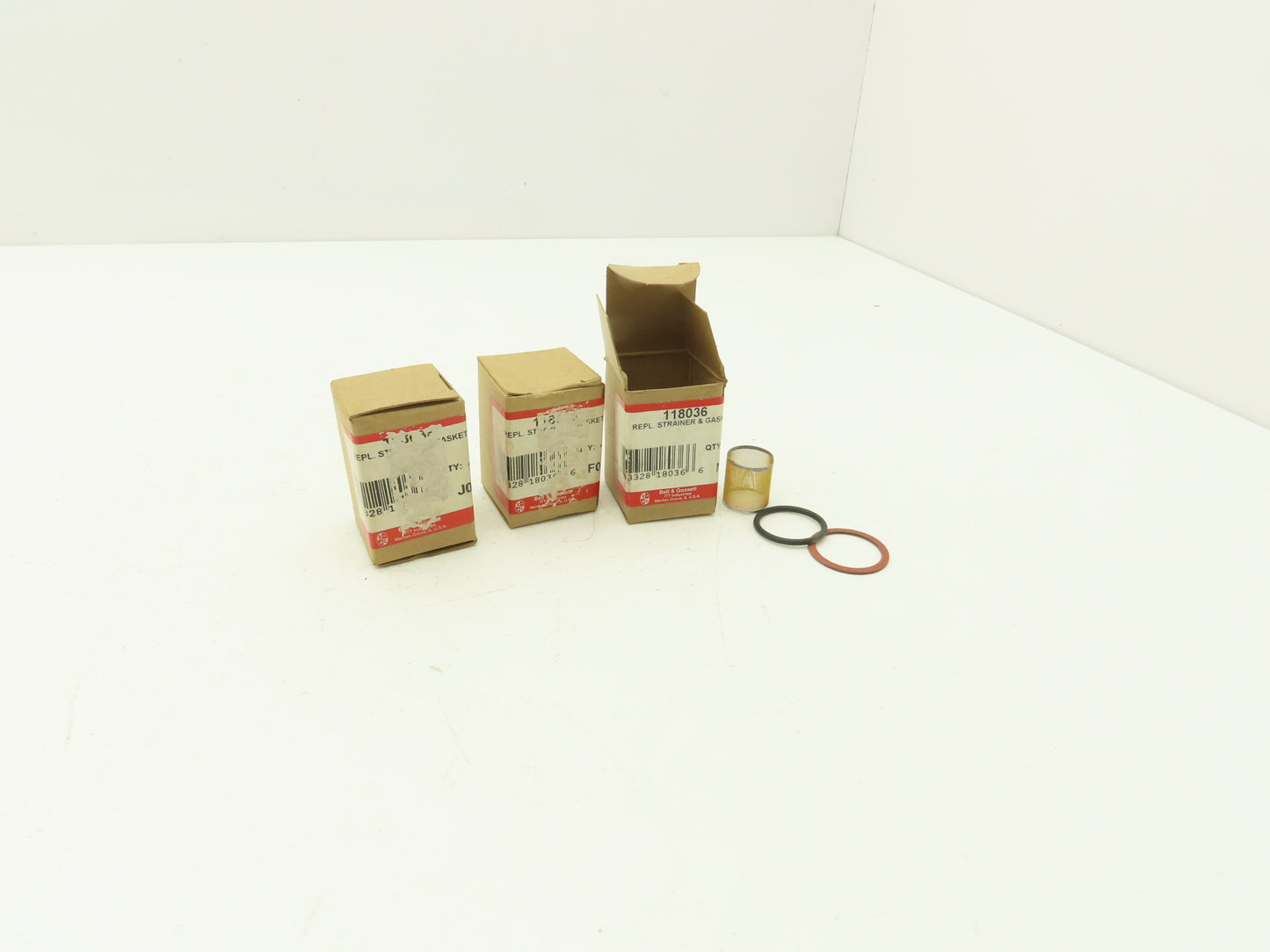 Bell & Gossett Strainer & Gasket Kit 118036 Strainer & Gasket Kit B-38 Lot of 3