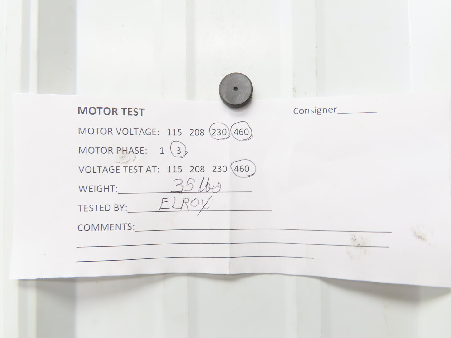 Leeson 192210.00 C90T34FZ15A IEC Metric AC Motor 2Hp 3520 RPM 230/460V 3PH D90SD