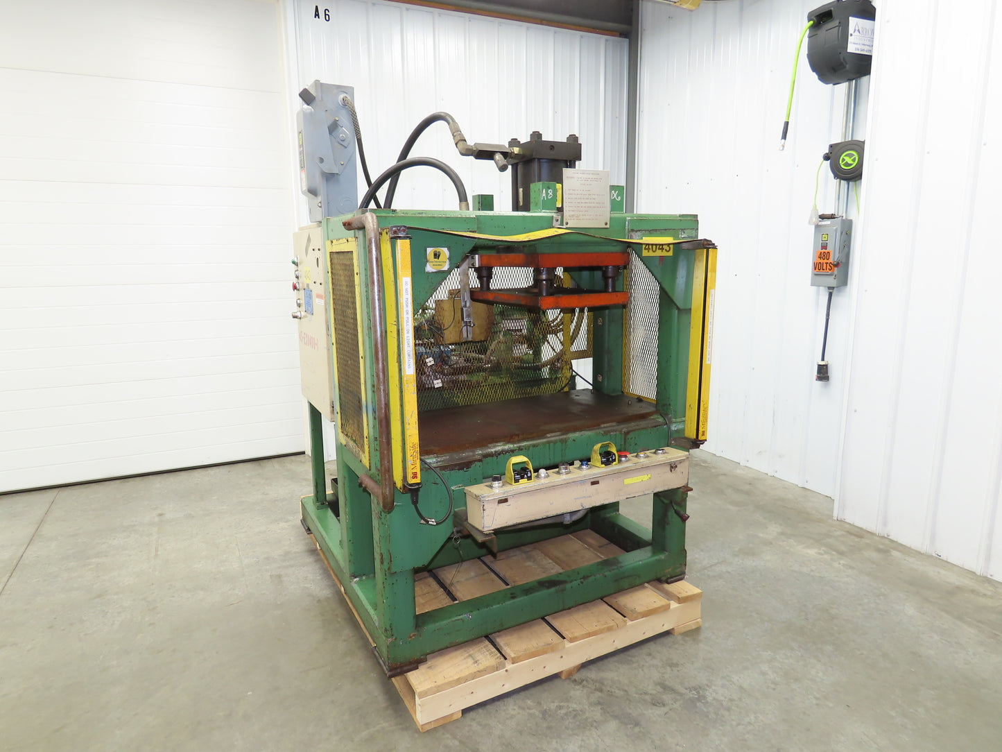 Hydraulic 42 Ton Press 6" Stroke Punch Die 10Hp 230/460V 3Ph Parker Pump