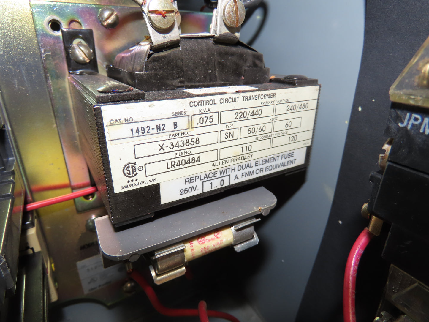 Allen-Bradley 512-BJB-1-6P-24R Combination Starter Fusible 600V 3PH 10HP