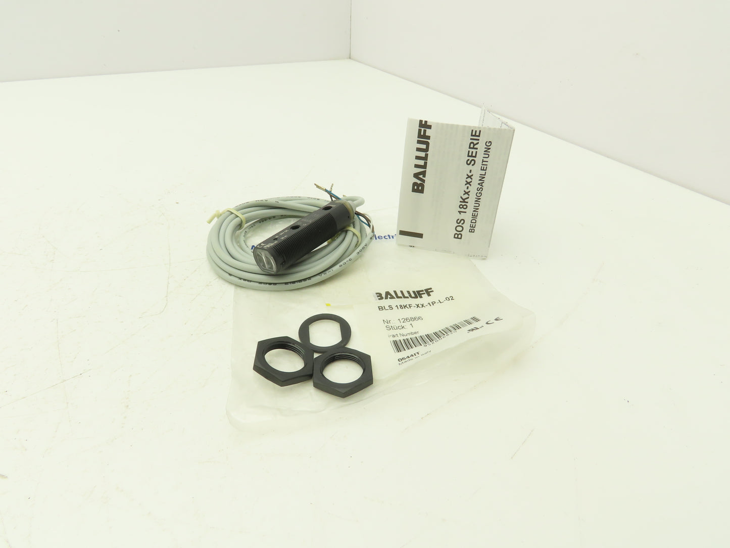 Balluff BLS 18KF-XX-1P-L-02 Photoelectric Sensor Through beam 18mm x 67mm