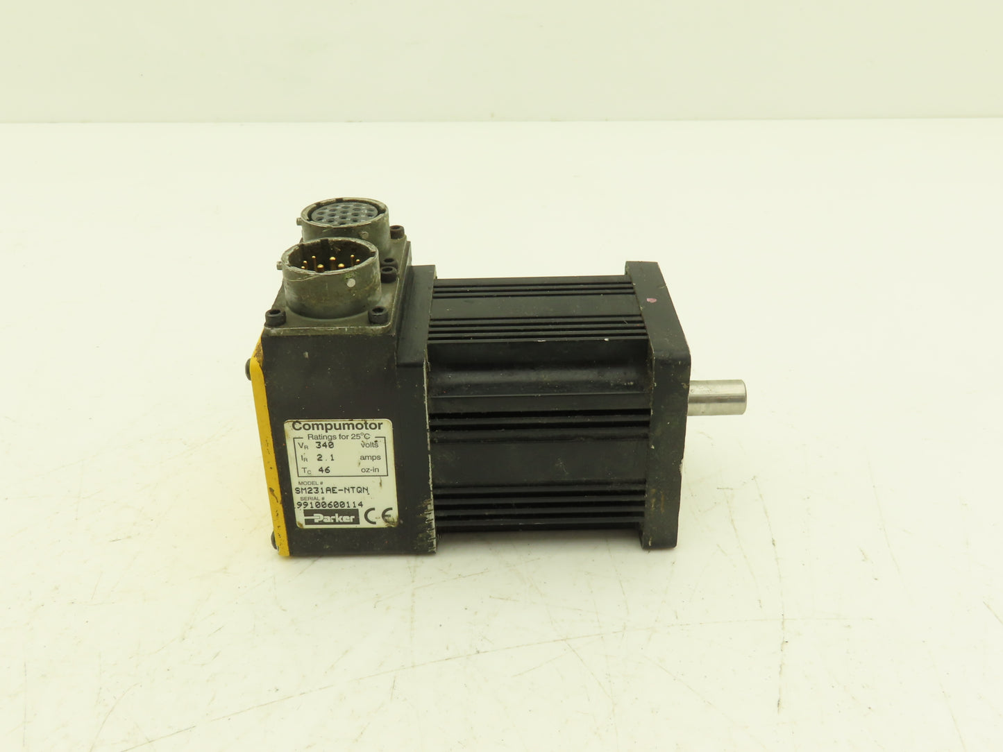Parker SM231AE-NTQN SM231AE-NTQN Compumotor Servo Motor 340V 2.1A With Encoder