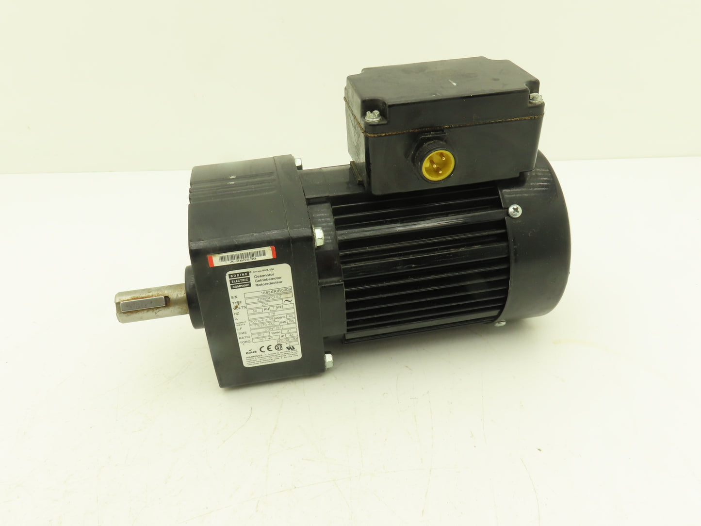 Bodine 42R5BFCI-E3 Gearmotor 230VAC 1PH 30:1 Ratio 47rpm Inline Parallel