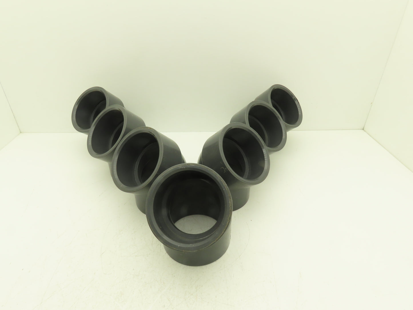 Nibco CA05350 4" Schedule 80 PVC 45 Deg Socket Elbow Fitting Gray Lot of 7