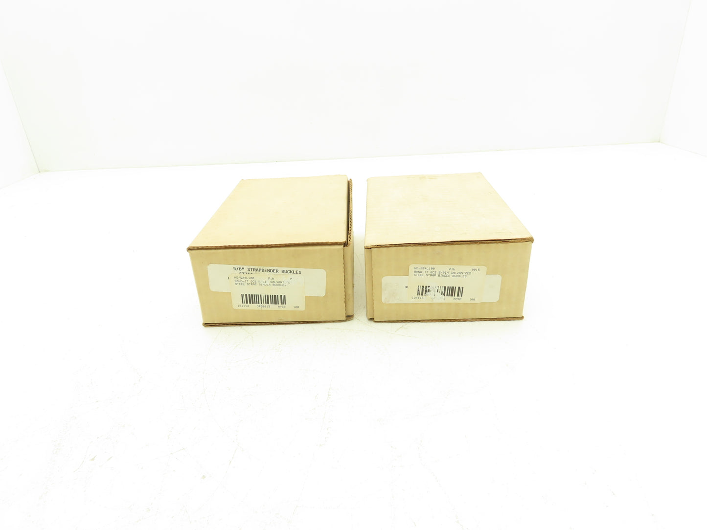Band-It Q24L100 5/8" Galvanized Steel Strap Binder Buckles 4 Lbs Lot of 2 Boxes