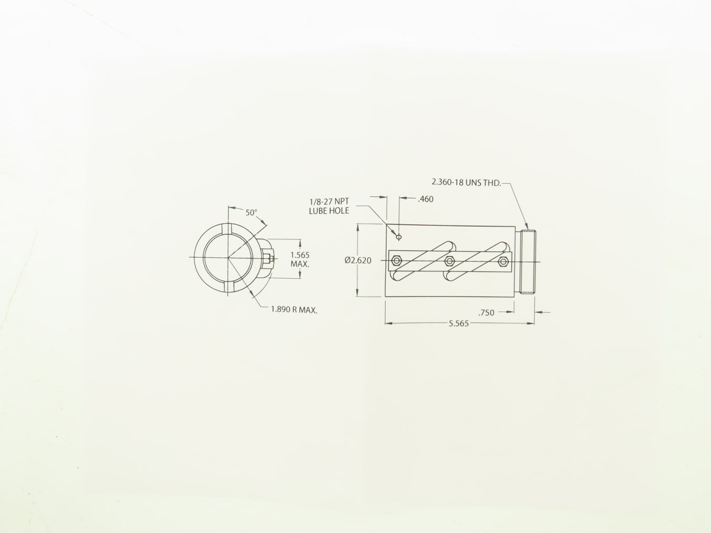 Thompson Series R Ballnut Ball Screw 1.5" X 0.5" Right hand Thread 8115-448-016