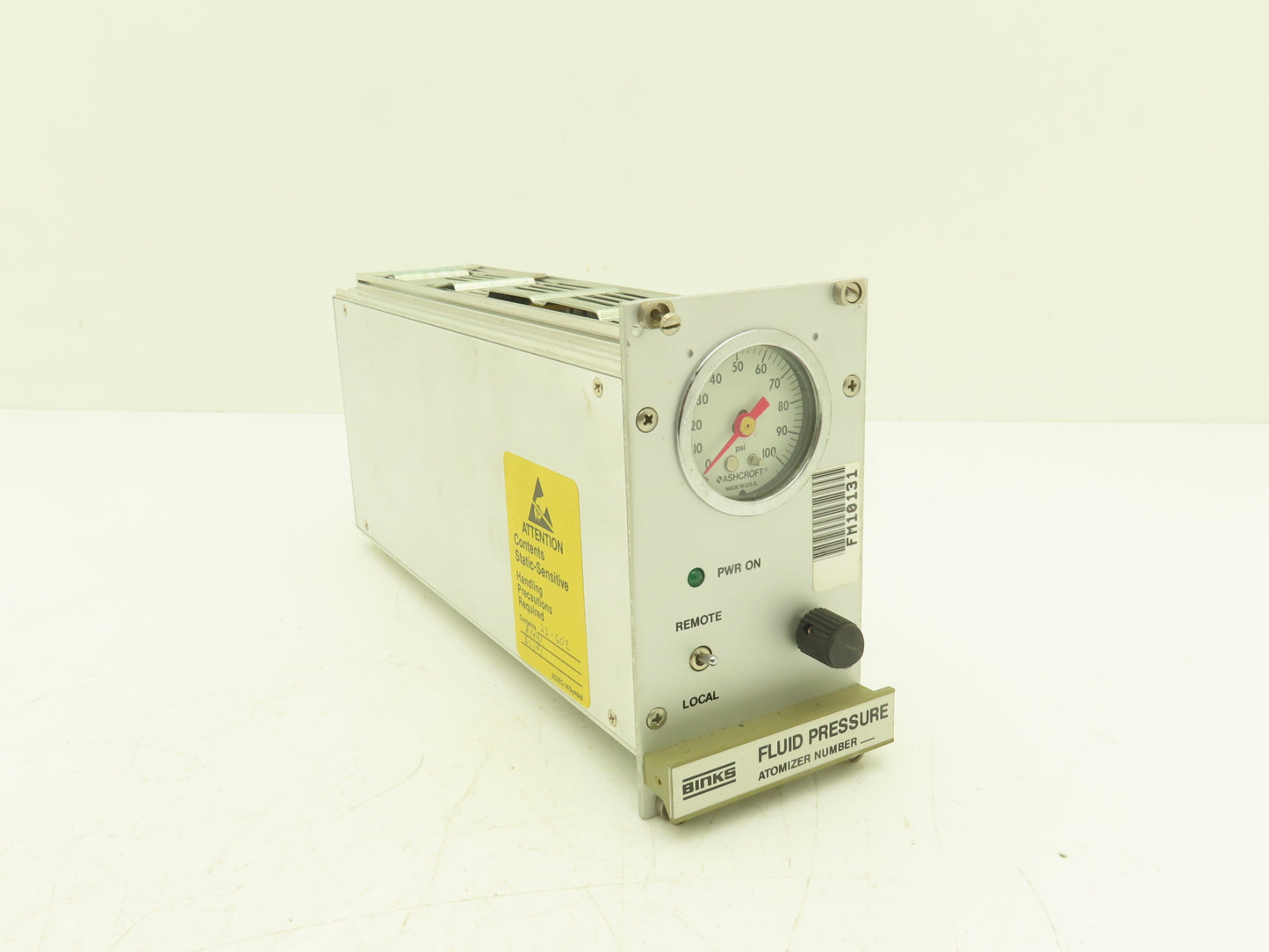 Binks BC101 Electrostatic Atomizer Fluid Pressure Control Unit 100psi