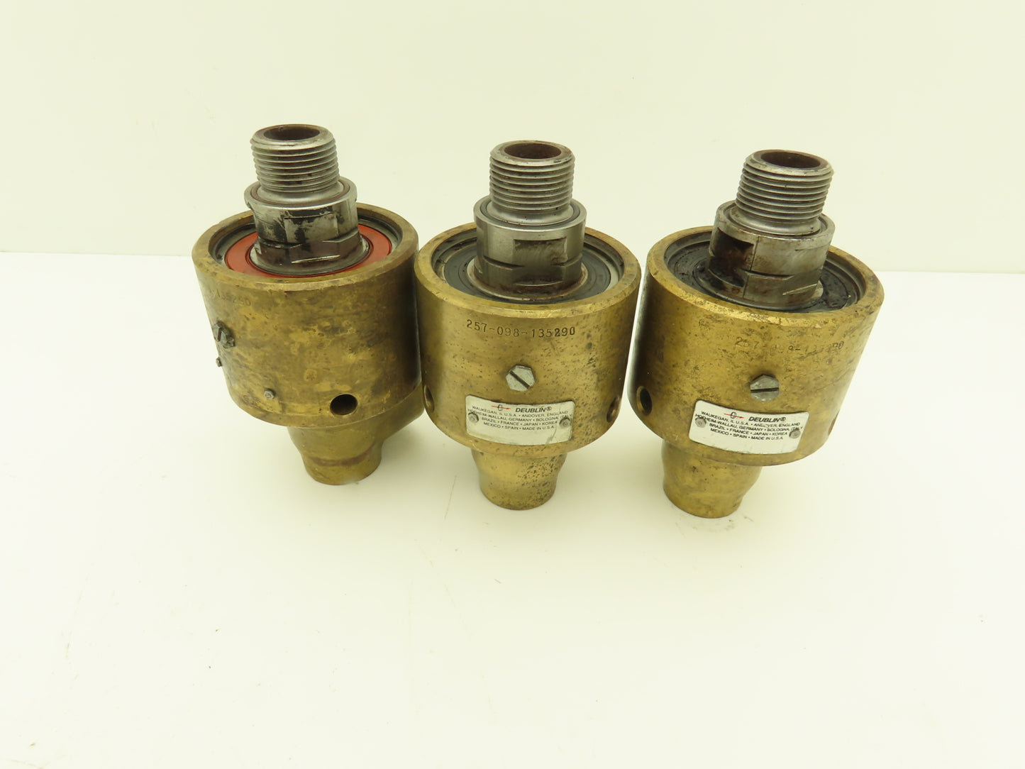 Deublin 257-098-135290 Rotary Union 1"UNS RH Rotor x 1/2"NPT Lot of 3 *READ*