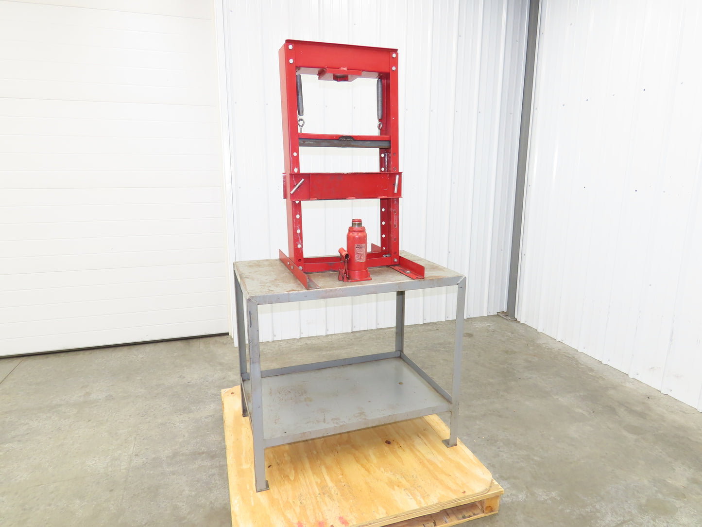 Little Giant 36x24" Machine Base Work Bench Table 12 Ton H Frame Press 16" W