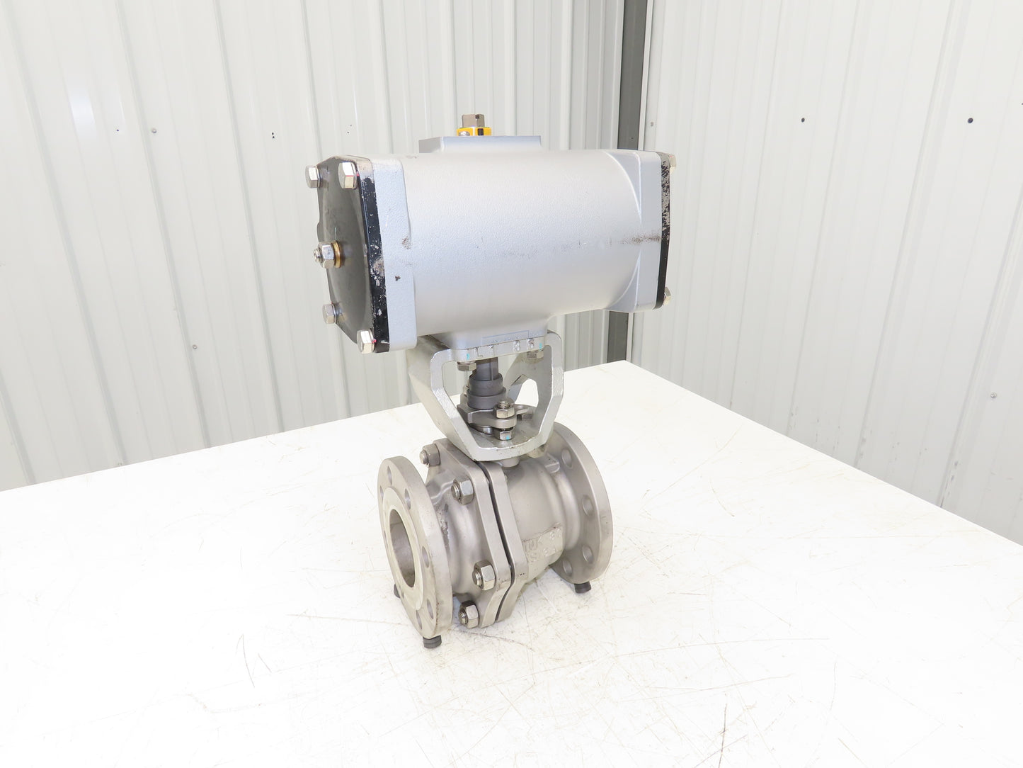 Kitz 10K-80 3" Stainless Ball Valve 316SS Flanged FA-4 Pneumatic Actuator