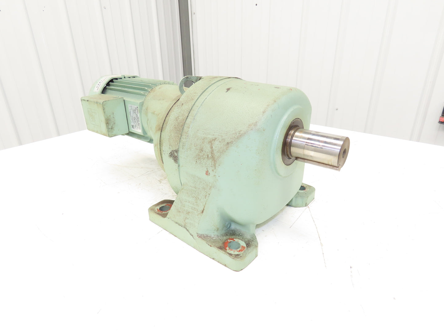 Tsubaki GMTA040-42L450BZ Inline Gear Motor 450:1 Ratio 4rpm .4kw 220V 3PH