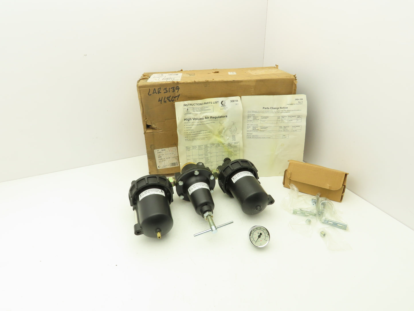 Graco 217073 Air Filter Regulator Lubricator Assy 3/4"NPT 106150, 207755, 214849