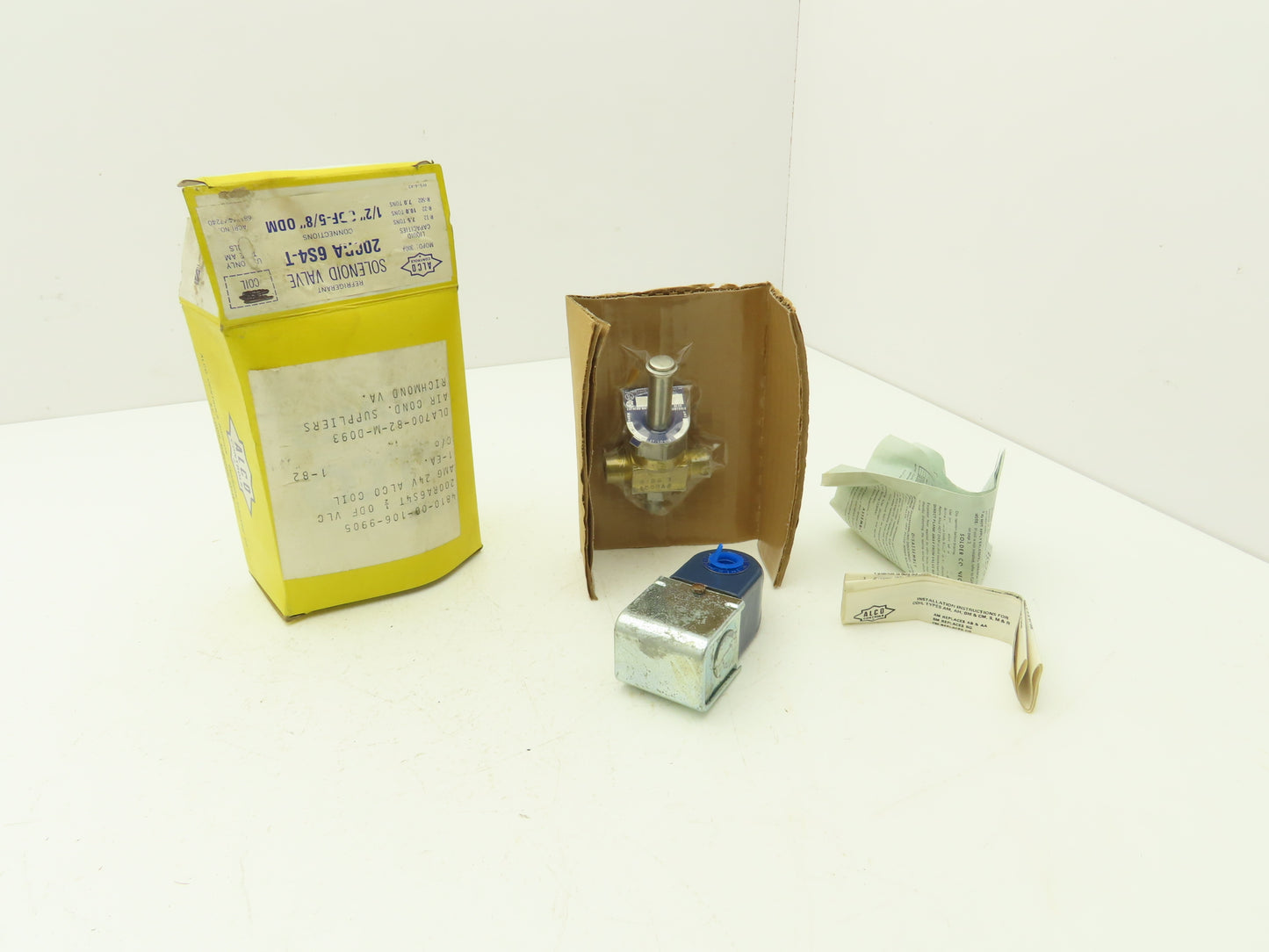 Alco 200RA 6S4-T Refrigerant Solenoid Valve W 24VDC Coil R-12 R-22 R-502