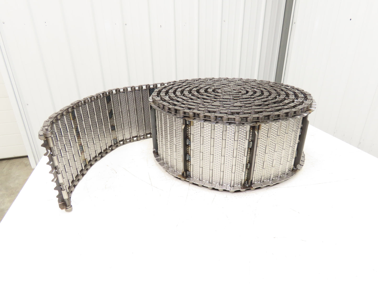 Wele AA 1365 Steel Cleated Chip Conveyor Belt 7.5" Bed Width SV-AB-W200-4486-01