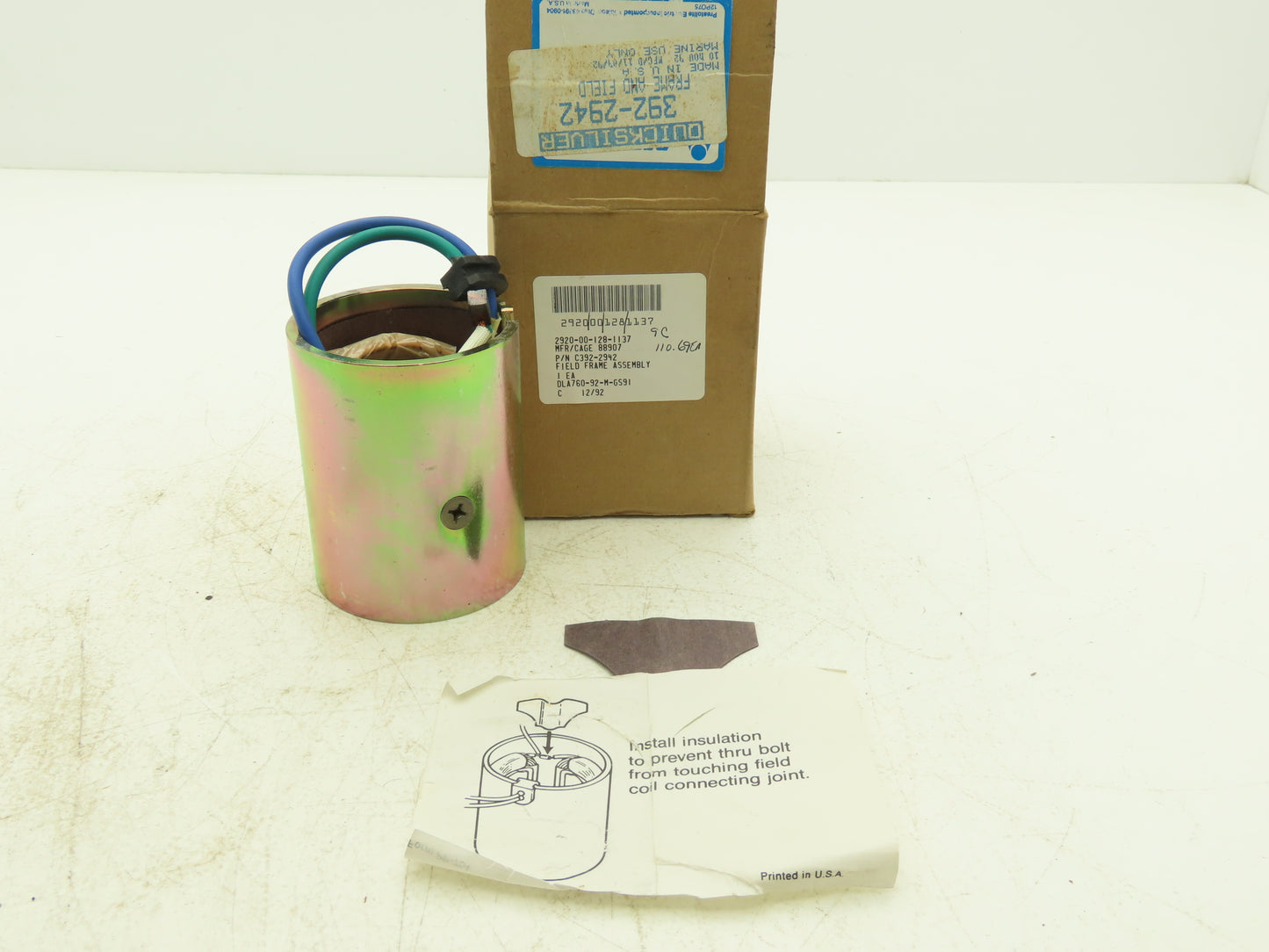 Prestolite Electric 392-2942 Field Frame Assembly Mercury Quicksilver Tilt Trim