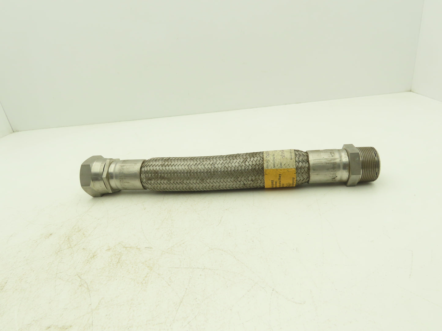 Parker 15" Braided Stainless Steel Flex Hose 1-1/2" NPT to Female 37 Degree