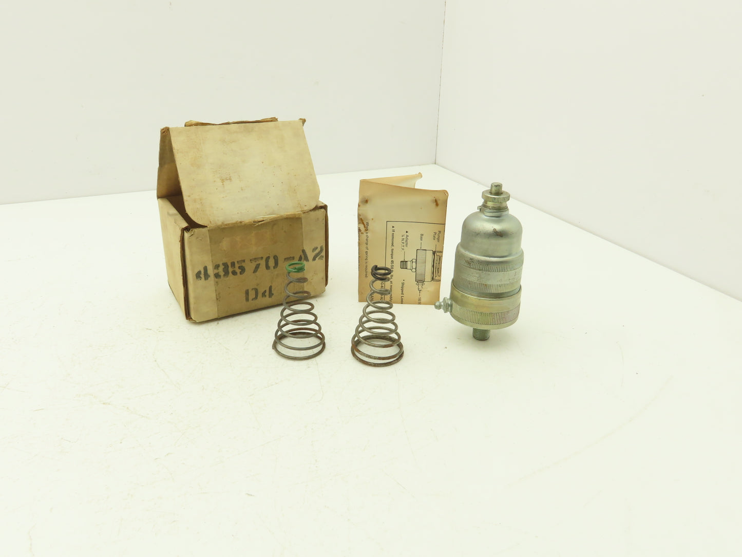 Alemite 43570-A2 Automatic Pressure Grease Cup W 2 Extra Variable Springs