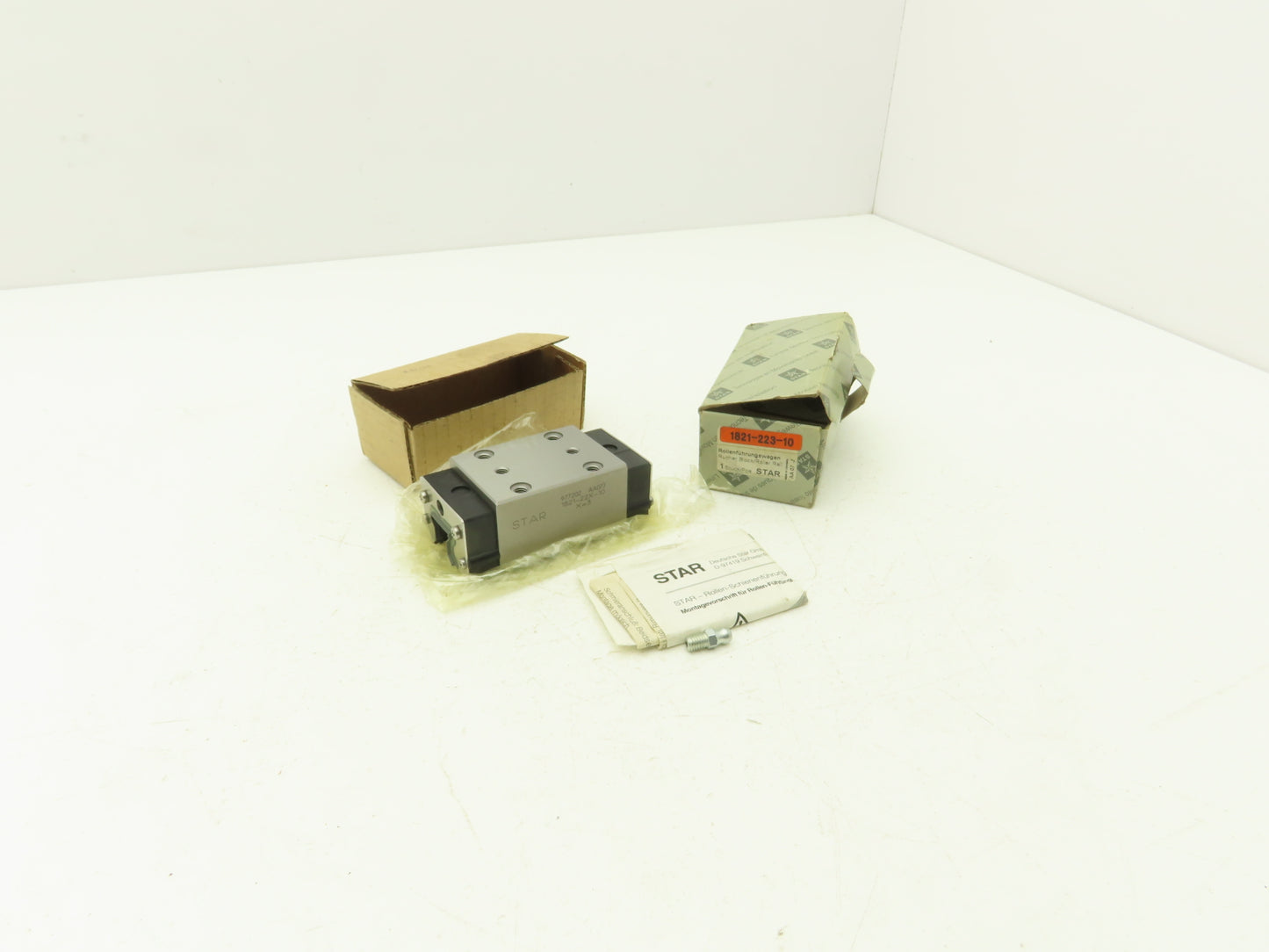 Star Rexroth 1821-223-10 Ball Bearing Runner Linear Rail Block 1821-22X-10 X=3