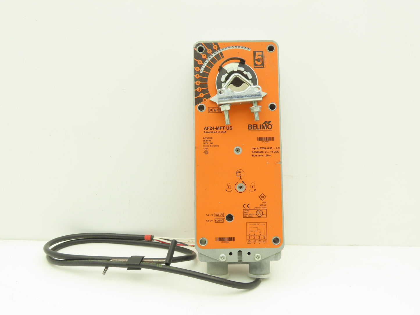 Belimo AF24-MFT US HVAC Electric Damper Actuator 24VDC Spring Return 150 S Run