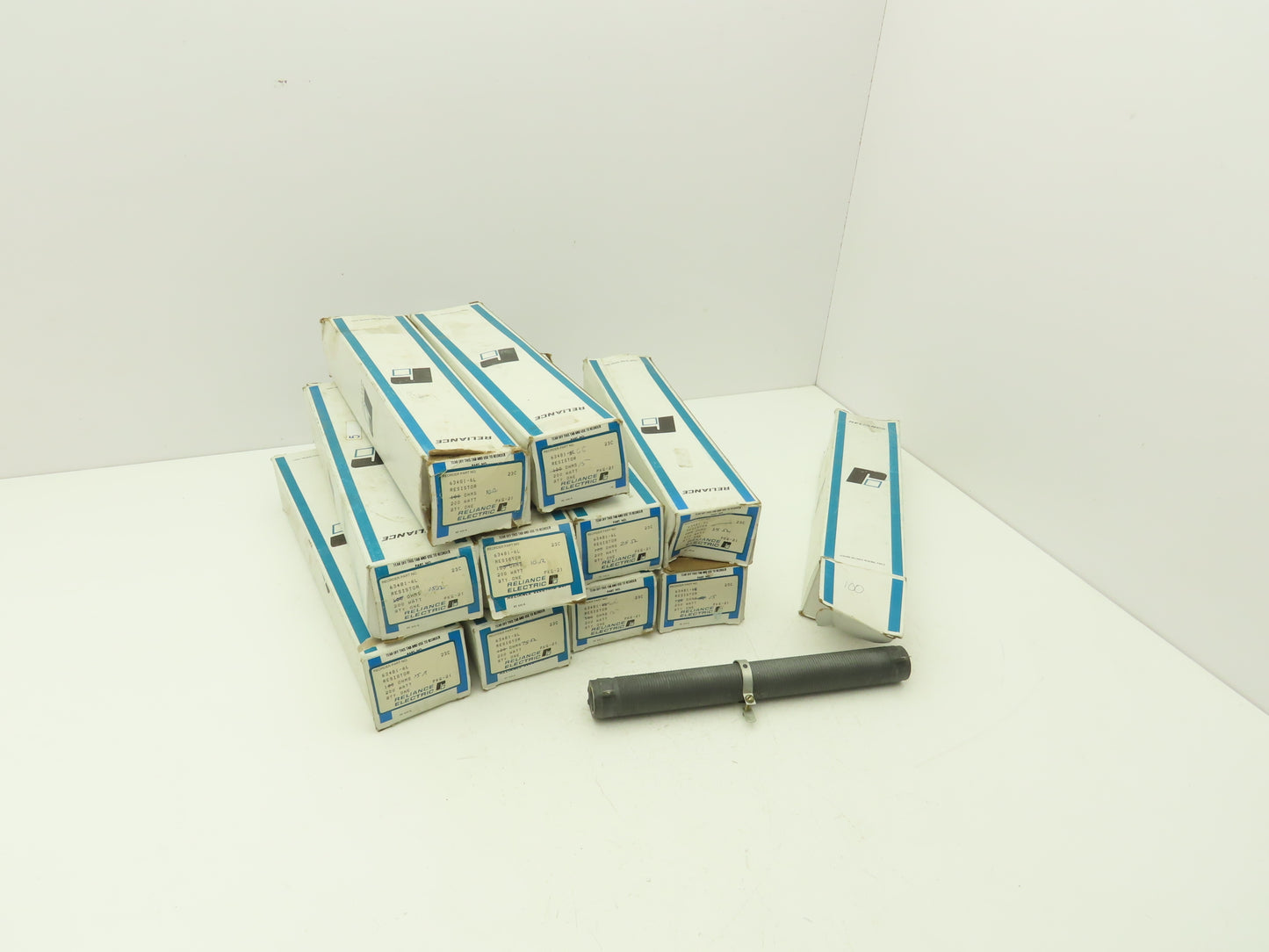 Reliance 63481-6L Resistor Assorted 2-10Ohms 6-15 1-25 1-75 1-100 Lot of 11