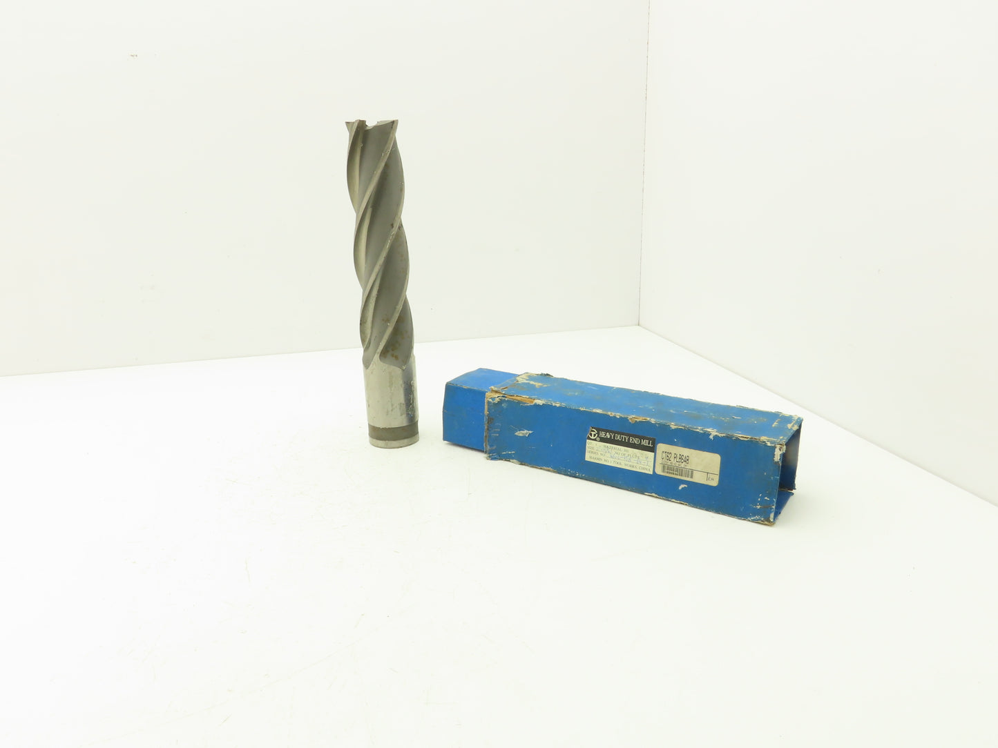 Harbin CT62 PLB648 Heavy Duty End Mill 2" Dia 4-Flute 11.75"L HS Steel