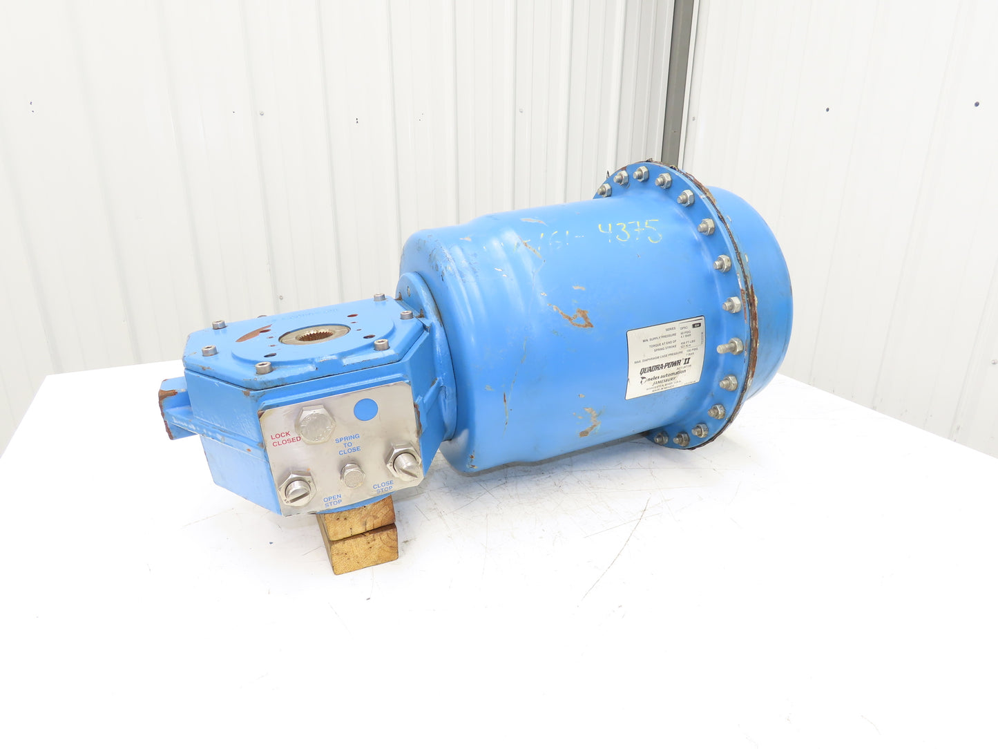 Jamesbury QP5C/S34 Quadra-Powr II Pneumatic Valve Actuator 60 PSI 458 Ft-Lb