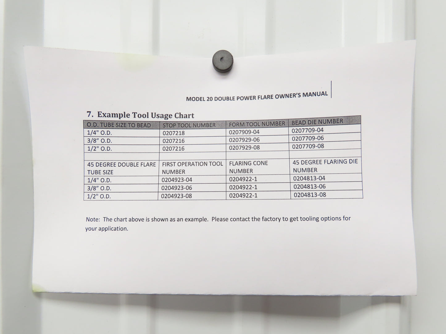 Olsen Model 20 Powerflare Pneumatic Double Flare Swaging Machine 80 PSI Min