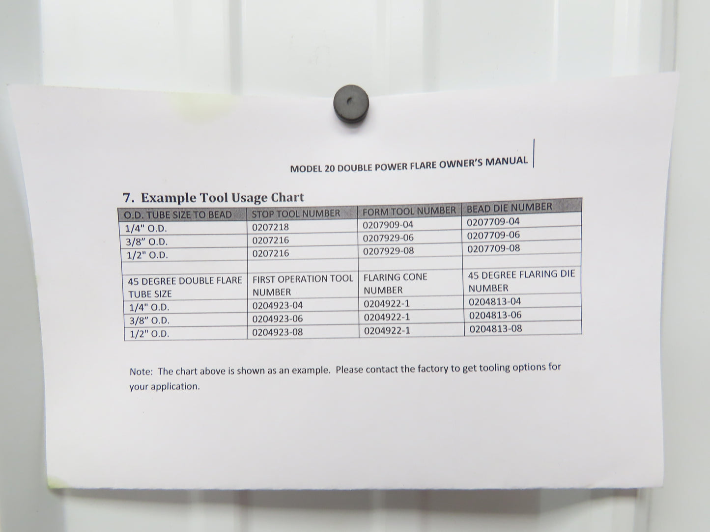 Olsen Model 20 Powerflare Pneumatic Double Flare Swaging Machine 80 PSI Min