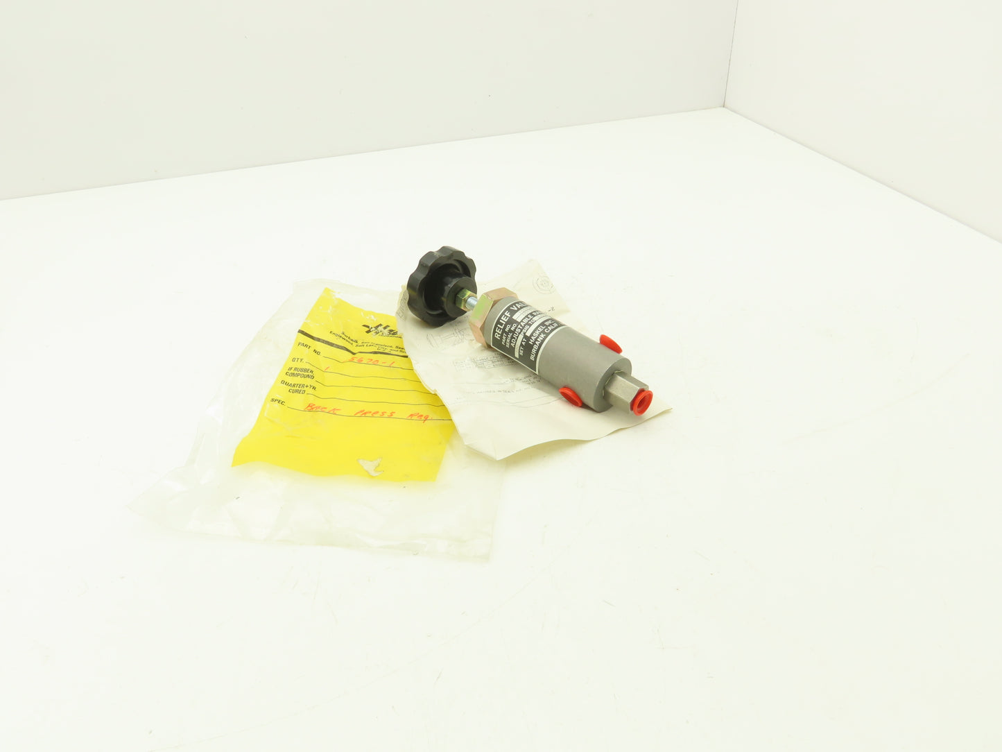 Haskel Relief Valve 300-3000 PSIG 1/4" Flared Fittings
