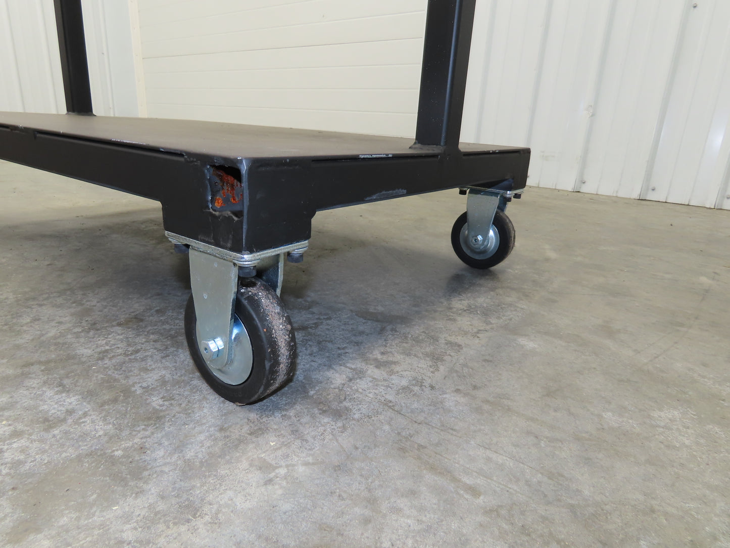 Mobile Work Cart Pegboard Workstation Caster Wheels 31x34" W/ 34x22" Base