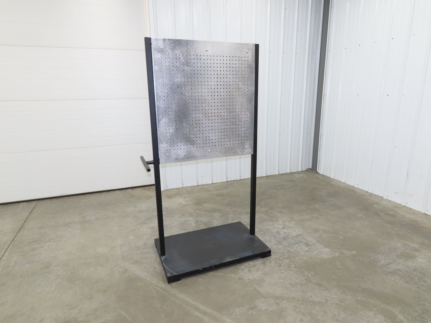 Mobile Work Cart Pegboard Workstation No Caster Wheels 31x34" W/ 34x22" Base