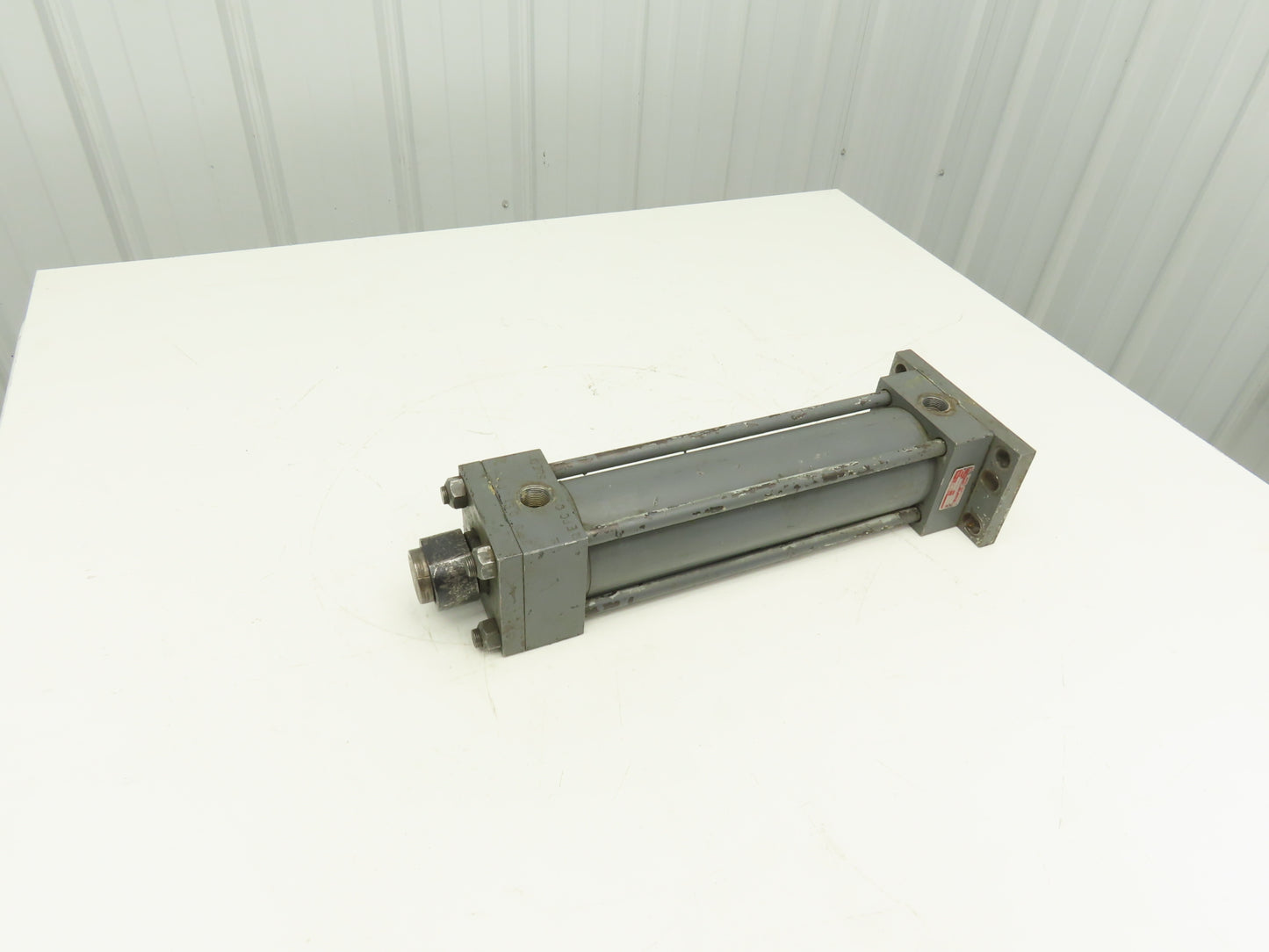 Parker J2HS19 Hydraulic Cylinder 3.25" Bore 12" Stroke Flange Mount 3000psi
