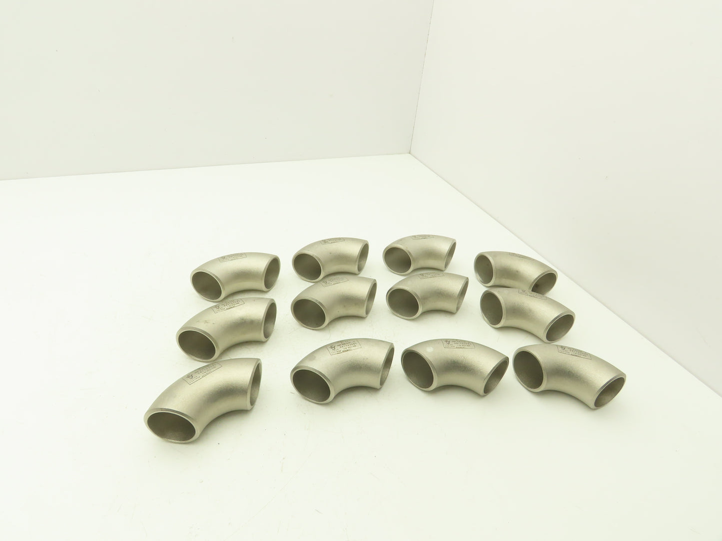 316L SCH 40S Stainless Steel 90° Elbow 1-1/2" Butt Weld A-403 Lot of 12